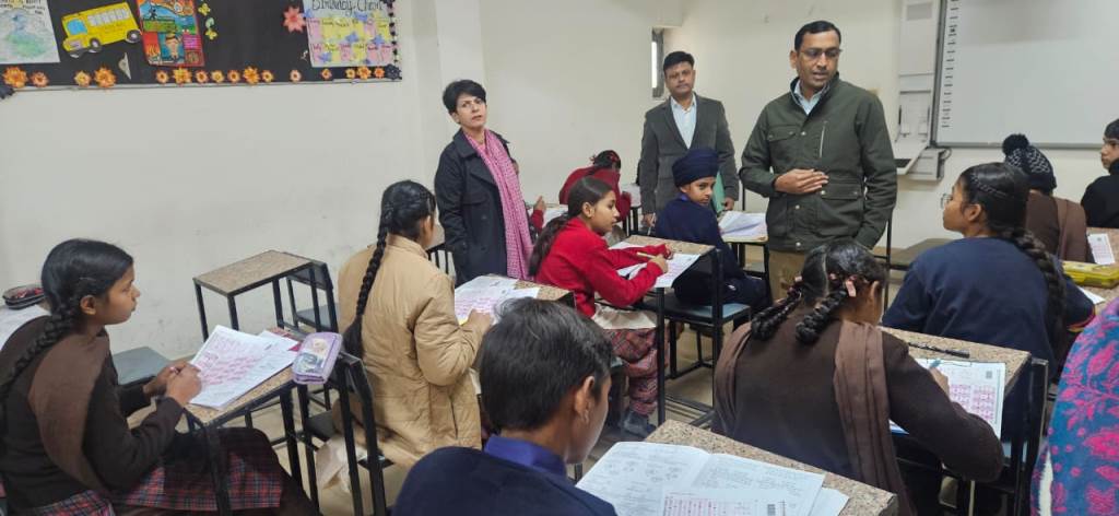 Director SCERT Punjab visits examination centres